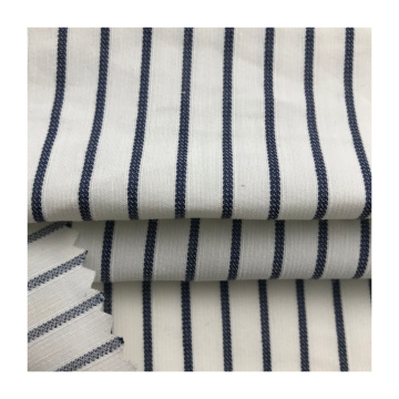 Popular Linen Cotton Blended Dobby Striped Fabric for Shirts